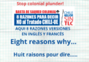 Versión en Inglés y Francés de 8 Razones de No al TLC Chile UE